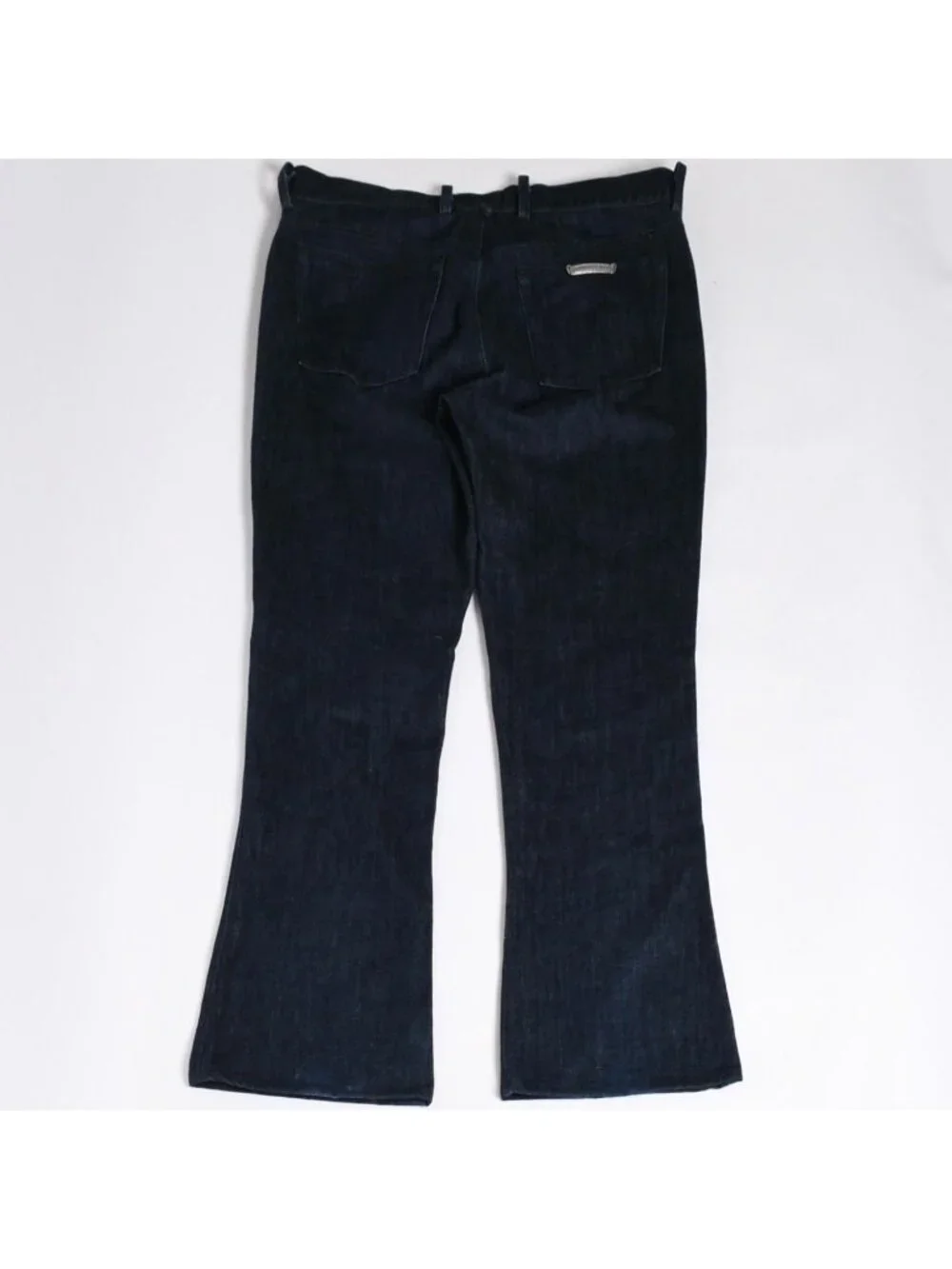 Chrome Hearts Flarenie Denim Pants Jeans Horseshoe Button Indigo Blue